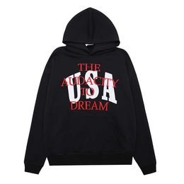 Designer Hoodie Warm Hooded Hoodies Sweater Suit Mens Womens Usa Embroidered Print Hoodie High Versatile Loose Casual Trendy Couple