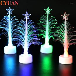 up ornament Canada - Christmas Decorations Mini Tree Light Lamp LED Color Changing Xmas Home Table Decoration Light-up Ornaments 2022 Noel