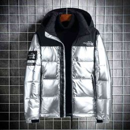 Men's Down Parkas Winter Male Jacket White Duck Man Warm Hooded Thick Snow Parka Overcoat Windbreaker T220921