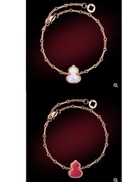 925 Sterling silver transfer this life year red gourd necklace female summer 18k gold niche design sense of light luxury earrings nail bracelet
