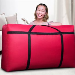 Storage Bags Solid Canvas Korean Style Anti-Dust Organizer Finishing Case Portable Dormistory Travel Durable Wardrobe Container