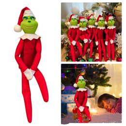 2022 Christmas Grinch Hanging Pendant Red Green Xmas Tree Decorations Gnome Kids Gifts C44