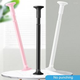 Shower Curtains No Punch Bedroom Curtain Rod Poles Bathroom Thick Adjustable Shrink Clothes Hanging Support