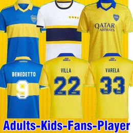 2022 2023 Maglia da calcio Boca Juniors Home 22 23 Maglia da calcio SALVIO ROJO campeon copa argentina versione giocatore maglia UOMO BAMBINO