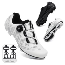 Safety Shoes Mtb Cycling with Cleat Men Mountain Bike Footwear Women Speed Sneaker Triathlon Bicycle Flat Spd Road Boots 220922