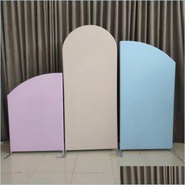 Party Decoration Three Pieces Of Colour Mixing Tension Fabric Pography Background Arch Backdrop Po Bootarty Drop Delivery 2021 Home Ga Dhpit