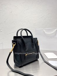LUGGAGE MINI Calfskin Bag Litchi Grain Genuine Leather Handbag Lady Tote Women Shopping Bags Big Capacity Pack Designer Fashion Handbags