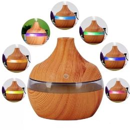 USB Aroma Essential Oil Diffuser Ultrasonic Cool Mist Humidifier Air Purifier 7 Colour Change LED Night light for Office Home RRE14420