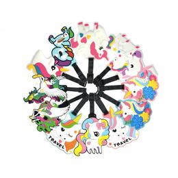 Travel Accessories Party Cute Unicorns Animals Luggage Tag Silica Gel Suitcase ID Addres Holder Baggage Boarding Tag Portable Label