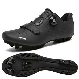 Safety Shoes Professional Mountain Bike Cycling Sneakers MTB Men Road Speed Racing Women Bicycle Shoe Cleat Flat Sport 220922