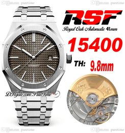 RSF 41 1540 A3120 Automatic Mens Watch Grey Texture Dial Stick Markers Stainless Steel Bracelet 2022 Super Edition Pureitme D4