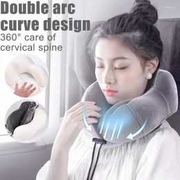 Pillow Soft Slow Rebound Space Travel U Shaped Memory Foam Neck Pillows Cervical Healthcare Massage For Nap Aeroplane