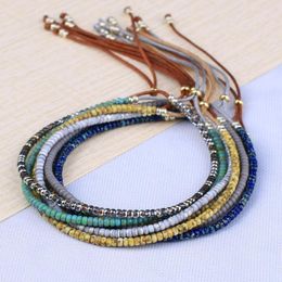 Charm Bracelets KELITCH Retro Miyuki Round Beaded Women Bracelet Boho Handmade Rope Adjustable Jewellery Gift Fashion Couple Bangles