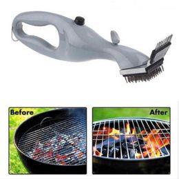 BBQ Tools Accessories Grill Brush Scraper Cleaner Manual Steam Barbecue Cooking Cleaning Suitable for Gas Charcoal 220922