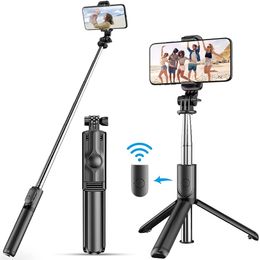 Bluetooth Wireless Selfie Stick Mini Tripod Extendable Monopod Remote Shutter For Mobile Phone Holder IOS Android Phone