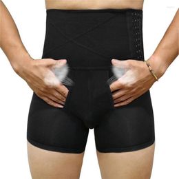 Men's Body Shapers Men's S-6XL Men High Waist Control Panties Big Belly Shapewear Girdle Man Steampunk Bodysuit Mens Slimming Shaper