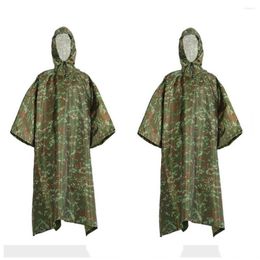 Outdoor Jackets Military Tactical Multifunction Raincoat Poncho Cover Tent Hiking Rainwear Waterproof