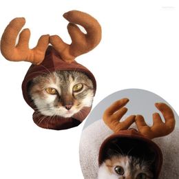 Christmas Decorations 1pcs Reindeer Horn Hat Kids Dog Pet 2022 Year Costume Party Kid Dress Up Hats Supplies1