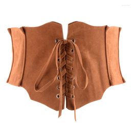 Belts European And American Retro Court-Style Women's Matching Shirt Dress Girdle Lace-up Wide Waist Seal Fashion Belt