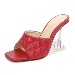Scarpe eleganti MAIERNISI Décolleté da donna Sandali open toe multicolori Tacchi alti sexy Pantofole con tacco 9 cm Estate Donna Taglia 46