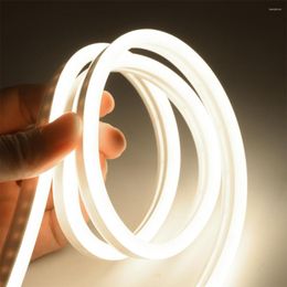 flexible led rope lights Australia - Strips 5M Narrow Neon Light 12V LED Strip SMD 2835 Flexible Rope Tube Waterproof For DIY Holiday Party Decoration Drop