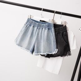 Women's Shorts Women's Summer 2022 Large-size Wear Fat Mm Casual Slim Drill-edged Jeans