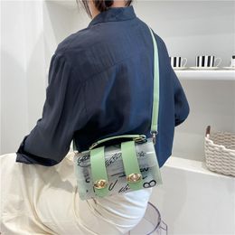 HBP Women Lady Messenger Bags Big New Pattern Satchel Genuine Leather Shoulder Bag Chain Handbags Purse Brown 20350