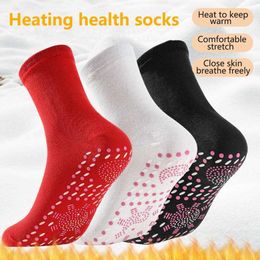 Men's Socks 1 Pair Heating Sweat-absorbing Deodorant Anti Freezing Keep Warm Outdoor Self-Heating Therapy Winter Skiing Y2209
