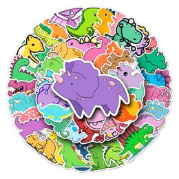 50PCS Mixed Car Stickers Cartoon dinosaurs For Skateboard Laptop Pad Bicycle Motorcycle Helmet PS4 Phone Decal Pvc Guitar Sticker