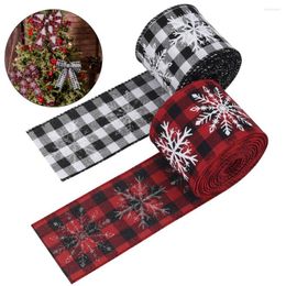 Christmas Decorations Convenient Wrapping Ribbon Anti-fade Gift Packing Comfortable Xmas Tree Wreath