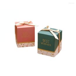 Gift Wrap Luxury Wedding Candy Packaging Boxes Portable Ribbon Presents Box High-end Texture Sweety