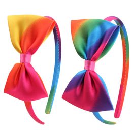 Handmade Colourful Bowknots 1cm Width Headbands Hairbands For Girls Children Party Club Headwear Fashion Accessories