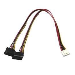 VH3.96 4Pin To 1 or 2-Port SATA Power Cable for Hikvision DAHUA Mini VCR IP Camera CCTV Video Recorder Hard Disc Power 25CM