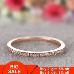 Wedding Rings 3 Colors Eternity Promise Ring 925 Sterling Silver Cubic Zirconia Party Band For Women Simple Finger Jewelry250A