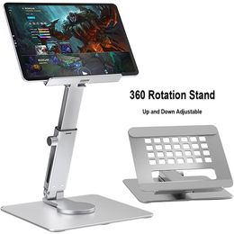 360° Rotating Tablet Stand Desk Adjustable Foldable Aluminium Holder for iPad Pro Air Mini Samsung Xiaomi Huawei