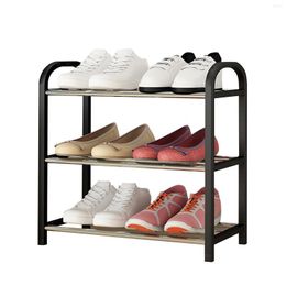 Clothing Storage Free Standing Shoe Rack 3 Tier El Space Saving Home Living Room Stand Porch Durable Metal Pole Easy Instal Bedroom