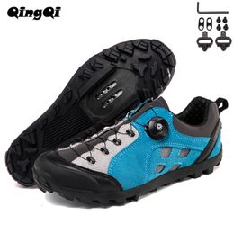 Safety Shoes QQ-TB199 Mens Cycl MTB Cycling Hiking Shoe Gravel Road Bicycle Sneakers for Men Tenis Masculino Size39-50 220922