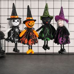 Other Festive Party Supplies Halloween Hanging Ghost Decorations Witch Black Cat Trick Pumpkin Windsock Pendant For Outdoor Indoor Background 220922