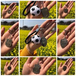 Designers Luxurys Keychain Football Logo Leather straps Design Car Backpack Pendant Fashion Casual Versatile Keychain Various styles Acrylic material very nice