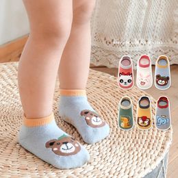 Cartoon Baby Socks Winter Autumn Soft Cotton Non-slip Soled Newborn Toddler Socks Warm Cotton Floor Socks