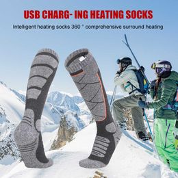 Men's Socks Electric Cycling 3.7v Battery Foot Warm Elastic Comfortable 3 Modes Adjustable Fishing Camping Hiking Skiing Y2209