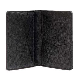 leather organiser bag UK - Shipmet N63143 Pocket Organiser Wallet Mens Genuine Leather Wallets Card holder ID wallet Bi-fold bags High quality Thin Card207e