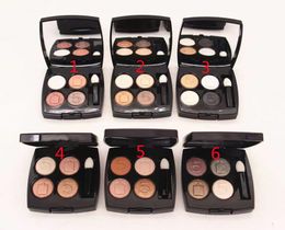 Brand Makeup Eye shadow 4 Colors Eyeshadow shadows palette with brush 6 styles 2g