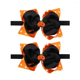 Bandanas Baby Headband Hairband Flower Pumpkinelastic Headdress Infant Festival Girl Headpiece