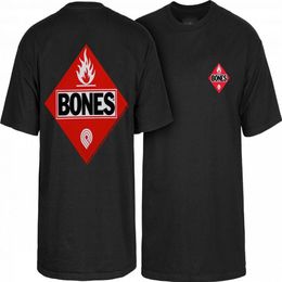 bone shirts NZ - Powell Peralta Flammable Flame T-Shirt Black Ripper Bones OG Skateboard L XL 2XL 3xl Fashion Men T Shirts Round Neck234w