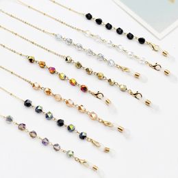 Luxury Crystal Beaded Glasses Chains Lanyard Chain Holder Eyeglass Rope Sunglasses Cord Neck Strap Gift for Women