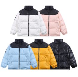 Winter Fashion new splicing Men's women's Downs cotton Jackets Men's zipper Casual Down Parkas Designer Jacket printing logo sizeM-XXL