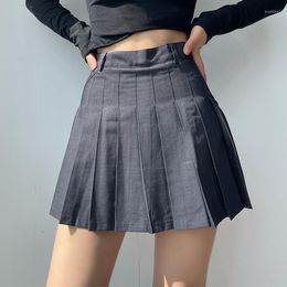 Skirts Fairy Grunge JK Mini Skirt Y2K Women 2022 Summer High Waist Korean Style Pleated Shorts Gothic Children Clothes Girl