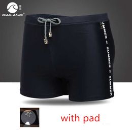 Men's Swimwear Sexy Low Waist Gay Pouch Pad Indoor Enhance Swimsuits Male Plus Size Surfing Board Beach Shorts J220913