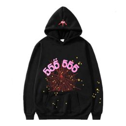 Mens Hoodies Sweatshirts Yüksek Kaliteli Baskı 555555 Hoodie Erkek Kadın Moda Hip Hop Sokak Giyim Örümcek Web Unisex Sweater 2022 220924H